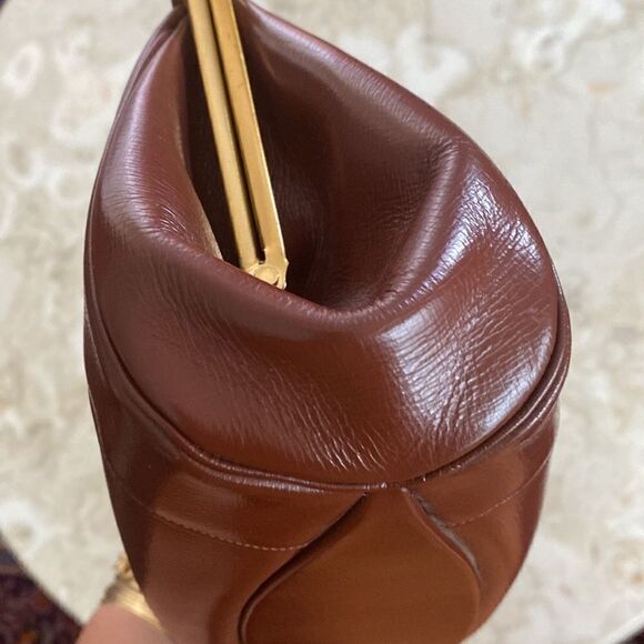 Vintage Leather Satchel London Made England Brown - Picture 7 of 16